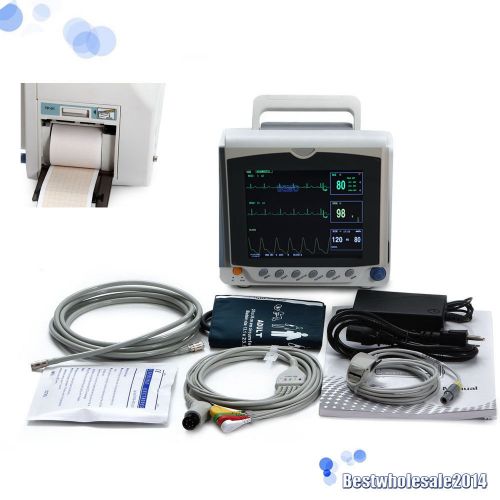 8.4-inch 6 Parameters Patient Monitor SPO2 ECG NIBP TEMP RESP PR + Printer AA