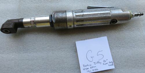 G5- dotco pneumatic air drill 4700 rpm 90 degree angle 1/4&#034; thread jiffy head for sale