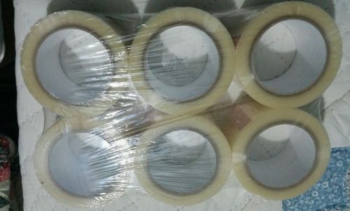 6 x JUMBO ROLLS OF 3 inch 300 feet CLEAR Acrylic PACKING TAPE FREE SHIPPING