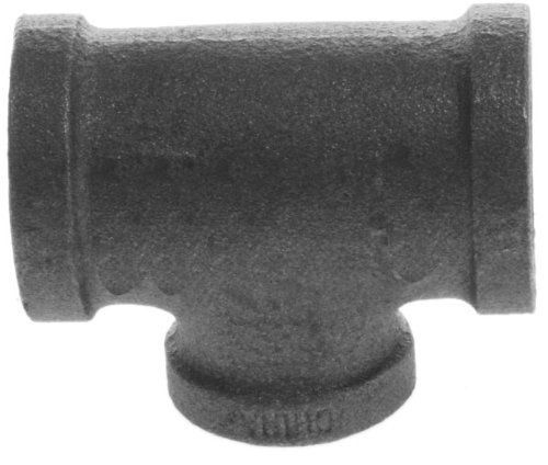 Aviditi 93748 1-1/4-Inch x 3/4-Inch x 1-1/4-Inch Black Fitting with Reducing Tee
