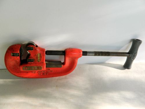 RIGID No. 2 HEAVY DUTY PIPE CUTTER CUTS 1/8&#034;-2&#034; PIPES Lightly used