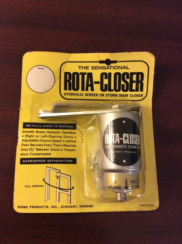 Vintage NOS New Rota-Closer Hydraulic Screen or Storm Door Closer Ridge Products