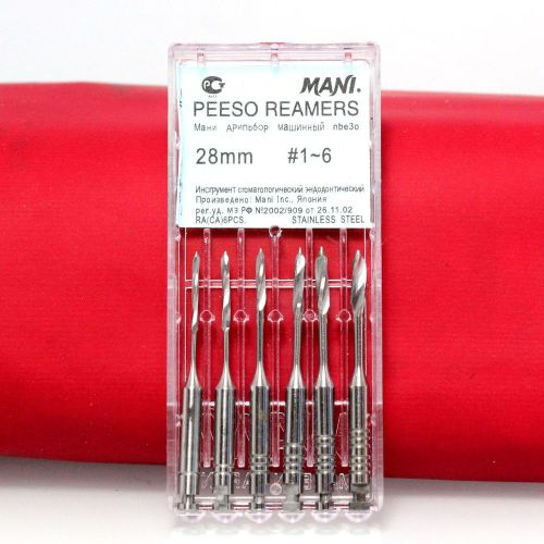 Denal Mani Niti Largo 28/32MM 1-6# Peeso Reamers Burs Rotation Files pus