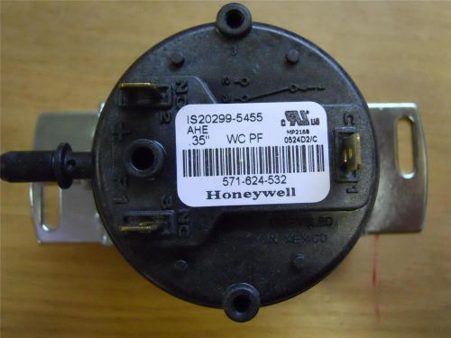 Nos honeywell 511-624-532 pressure switch set at 0.30 wc for sale
