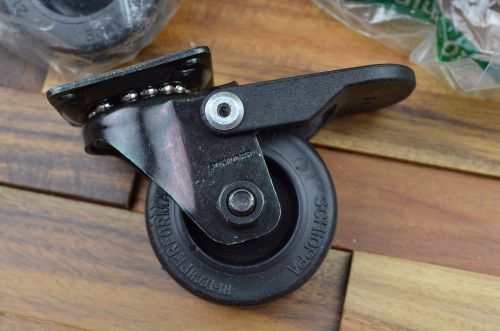 Schioppa GLAP 210 Black FPI-BR 2&#034; (50 mm) Swivel Brake Caster Non-Marking...
