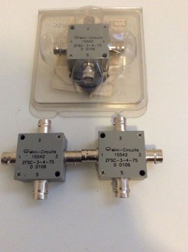 Mini-Circuits ZFSC-3-4-75, Power Splitter/Combiner, Lot of 3