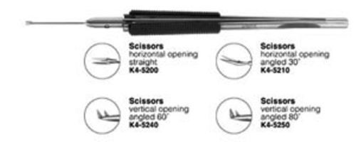 Vitrectomy Scissors,straight, horizontal opening for ophthalmic surgery eby_indi