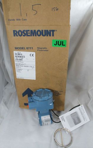 NEW 1.5&#034; inch EMERSON ROSEMOUNT 8711 MAGNETIC WAFER MAG FLOWMETER FREE SHIPPING