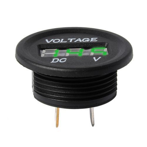 36mm 6-30v measure auto digital green led voltmeter voltage meter gauge bi191 for sale