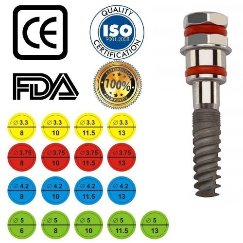 Lot of 25 Dental Implant Sterilized - Ready to use Intarnal HEX system Genuine