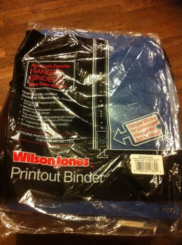 NEW Lot of 11 Wilson Jones 9 1/2&#034;x11&#034; Printout Binders  Midnight Blue 11-9511NBL