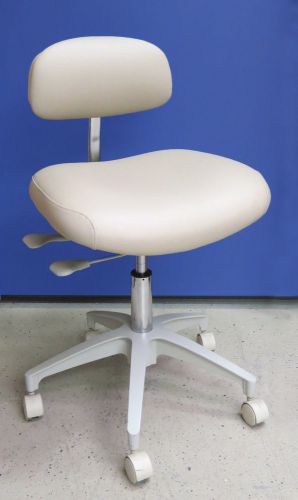 Crown Seating C55D Doctor&#039;s Stool Dental Chair w/ Wide Contoured Tilt Seat