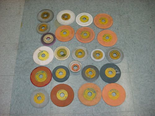 Lot of 23 Used and Unused Grinding Wheels Various sizes