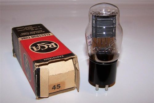 1 vintage NOS NIB RCA ST type 45 power tube  -tested- 245 345
