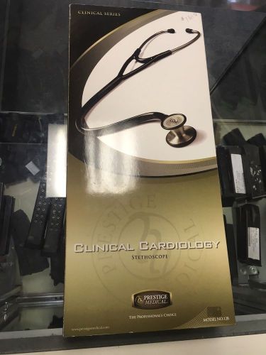 Prestige medical clinical cardiology stethoscope model 128 navy blue latex free for sale