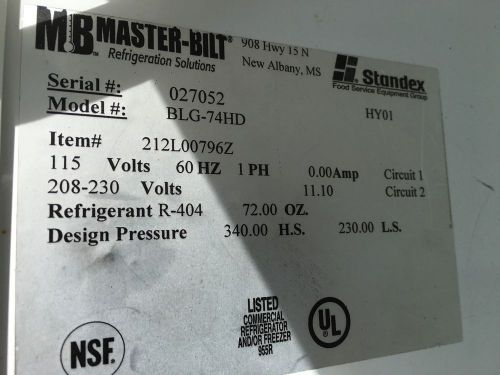 MasterBilt BLG-74HD Full-Height Freezer Merchandiser