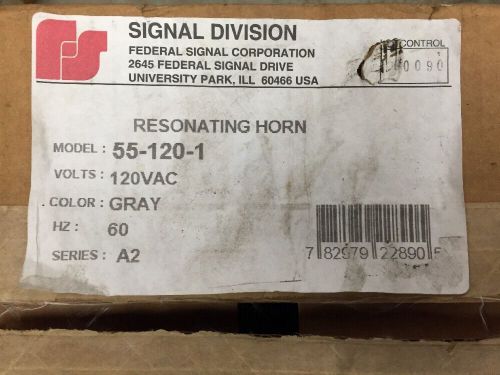 Federal Signal Resonating Horn 55-120-1 Gray