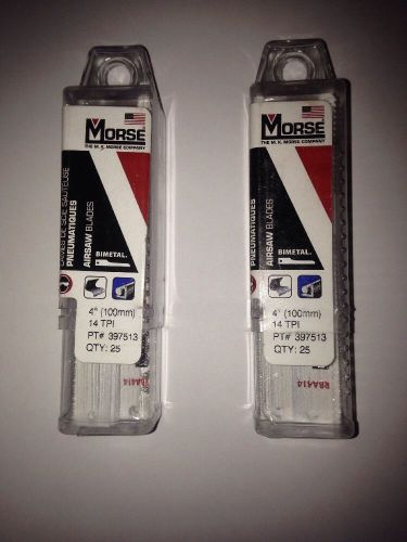 Morse Air Saw  Blades 4&#034; 14TPI (25 Pack X 2)