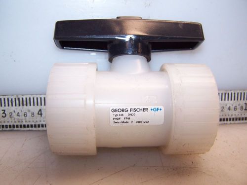 New george fischer  1/2&#034; pvdf ball valve type 346  d25 dn20 for sale