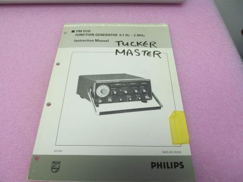 PHILIPS PM5132 FUNCTION GENERATOR INSTRUCTION MANUAL/SCHEMATICS/PARTS /LAYOUTS