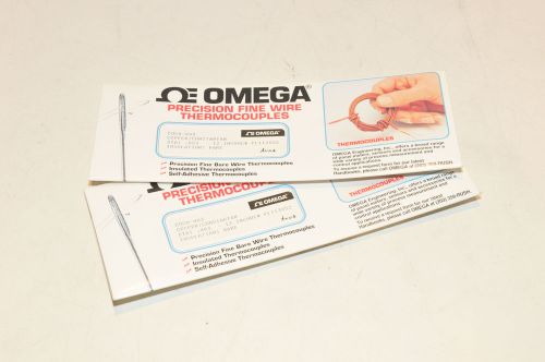 5 pack omega t type copper-constantan thermocouples coco-003  .003 / 12&#034; / bare for sale