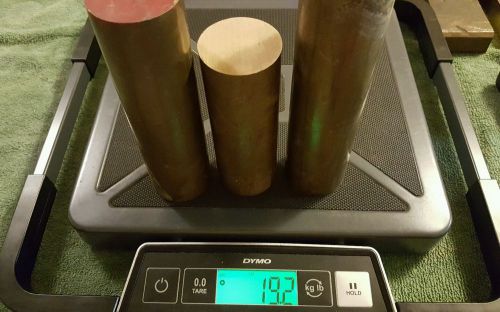 3 BRASS ROUND STOCK BARS 19.2 LB MACHINE LATHE SCRAP