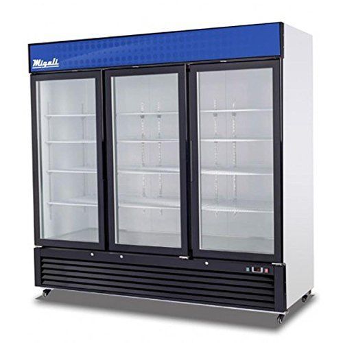 Migali (C-72RM) 72 cu/ft Glass Door Merchandiser Refrigerator