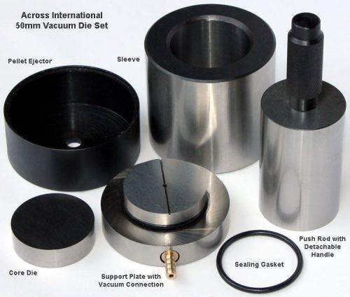 50mm 2&#034; diameter id vacuum pellet press tablet mill dry pressing die mould for sale