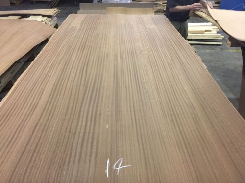 Wood Veneer Striped Sapele 48x72 1 Piece 10Mil Paper Backed &#034;EXOTIC&#034;1036-8 14