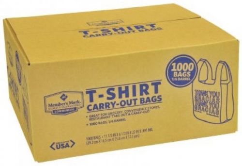 T-Shirt Plastic Carry-Out Bags (1,000 Ct.)