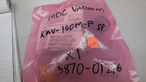 Mdc vacuum, angle vacuum valve kav-100m-p sp for sale