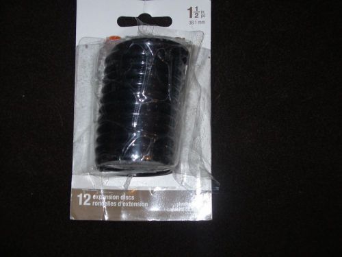 ARC EXPANSION DISCS 12 PACK BLACK NEW OPENED PACKAGE 200 SHEET CAPACITY 1 1/2&#034;