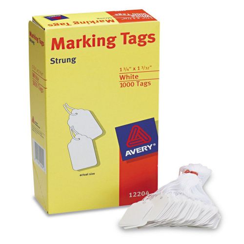 1000 PACK Avery Marking Price Tags White Label Strings Sale Discount Storage NEW