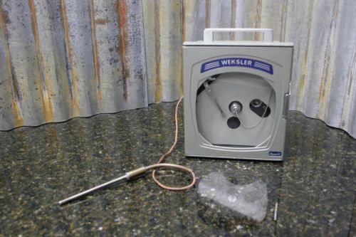 Weksler compact 6&#034; 24 hour circular temerature chart recorder 06l1a1b free s&amp;h for sale
