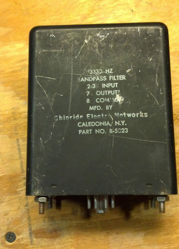 Vintage Chloride Electro Networks BandPass Filter 3330Hz  Audio HAM Radio
