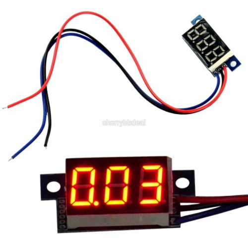1pcs 0.36 &#034; Red LED Panel Meter Digital Voltmeter DC 0-100V Motor CYBD