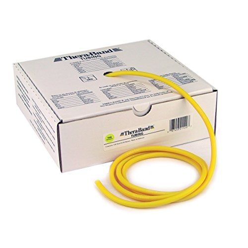 Thera-band Latex Exercise Tubing -Thin - Yellow, 100 Feet