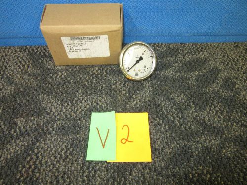 WIKA GLYCERIN FILLED METER GAUGE GAGE PRESSURE INDICATOR 0-16 BAR 0653-0031 NEW