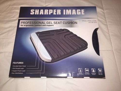 Sharper Image Ergonomic Gel Seat Cushion. New!