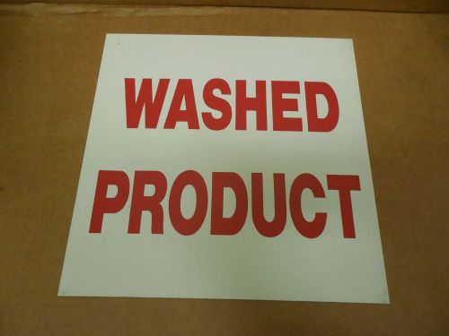 NEW NO NAME ALUMINUM SIGN WASHED PRODUCT 12&#034;x 12&#034;