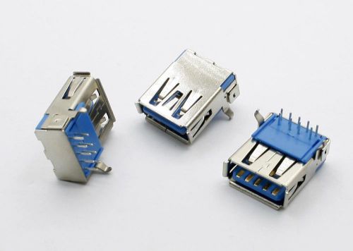 2pcs usb 3.0 type-a female 9 pin dip socket connector hw-uaf-30-02 for sale