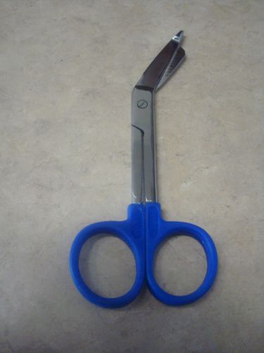 Lister Bandage Nurse Scissors 5.5&#034; Blue PLASTIC HANDLE