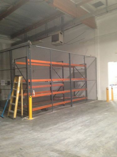 Pallet rack racking two sections with beams and wire racks complete 16 foot long for sale