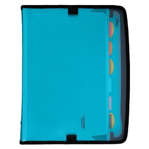Five Star Expanding File, Customizable, 7-Pockets, 13.75 x 10.75 Inches, Teal