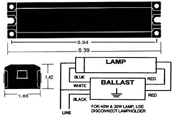 BALLAST,MAGNETIC,1-LAMP 120V