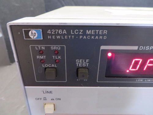 Agilent hp 4276a lcz meter 100hz-20khz id# 26206khdg for sale
