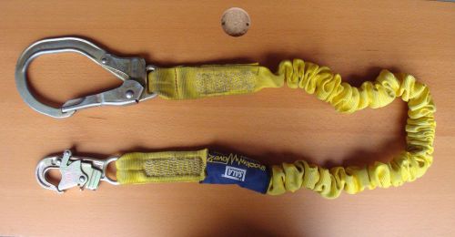 Dbi sala shockwave 2 / snap hook &amp; rebar hook 6 ft fall protection lanyard for sale