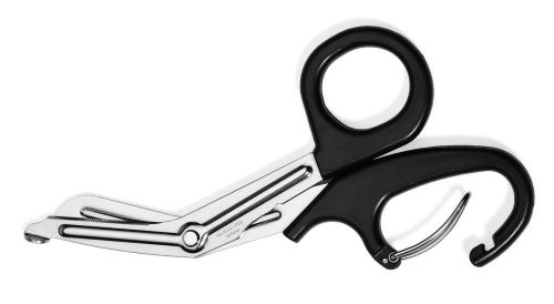 Nurse/emt/medical 7.5&#034; trauma bandage scissors shears carabiner black for sale