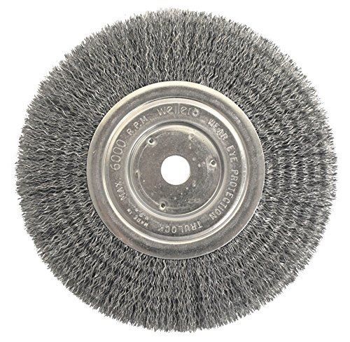 Weiler 2335 Vortec Pro Medium Face Bench Grinder Wheel, 7&#034;, 0.14&#034; Crimped Steel