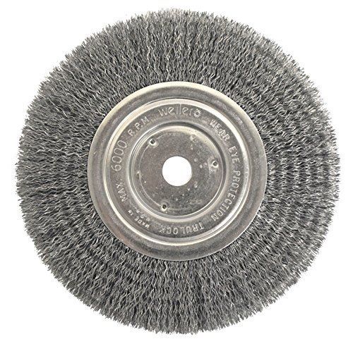 Weiler 2335 vortec pro medium face bench grinder wheel, 7&#034;, 0.14&#034; crimped steel for sale